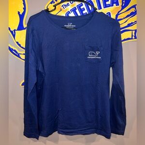 Vineyard Vines Navy Long Sleeve Tee